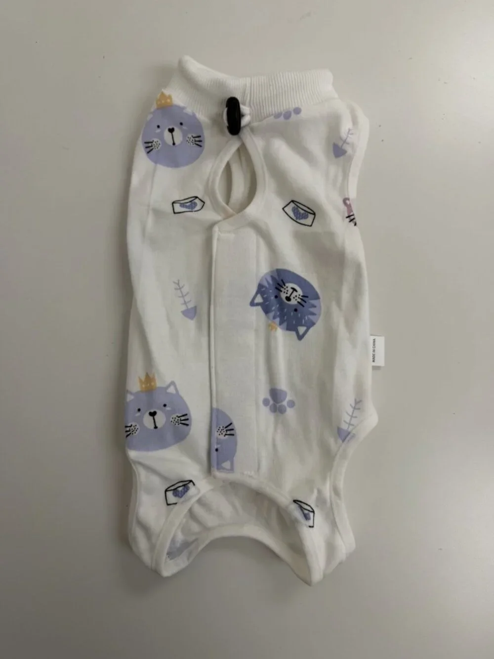 Cat Recovery Suit After Surgery Breathable Cat Recovery Suits llamas Sz Med NWOT - Picture 2 of 8